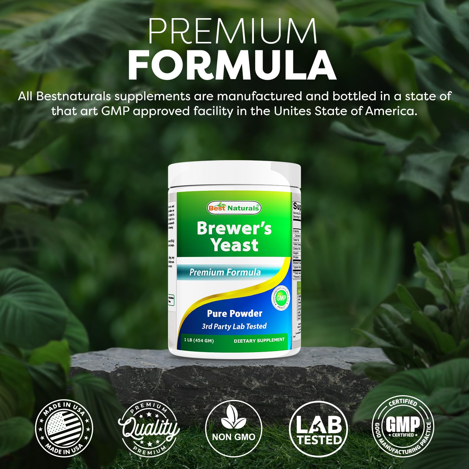Best Naturals Brewer's Yeast Powder 454g serving suggestion