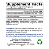 Best Naturals Calcium Pyruvate 750mg 120 Capsules bottle side view