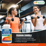 Best Naturals Calcium Pyruvate 750mg vegetarian capsules on a table