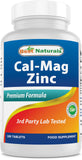 Best Naturals Calcium Supplement 180 Tablets front view