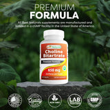 Best Naturals Choline Bitartrate 180 tablets packaging