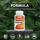 Best Naturals Cinnamon Capsules 500mg close-up of capsules