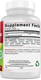 Best Naturals Copper Chelate 6 mg supplement back view with ingredient list
