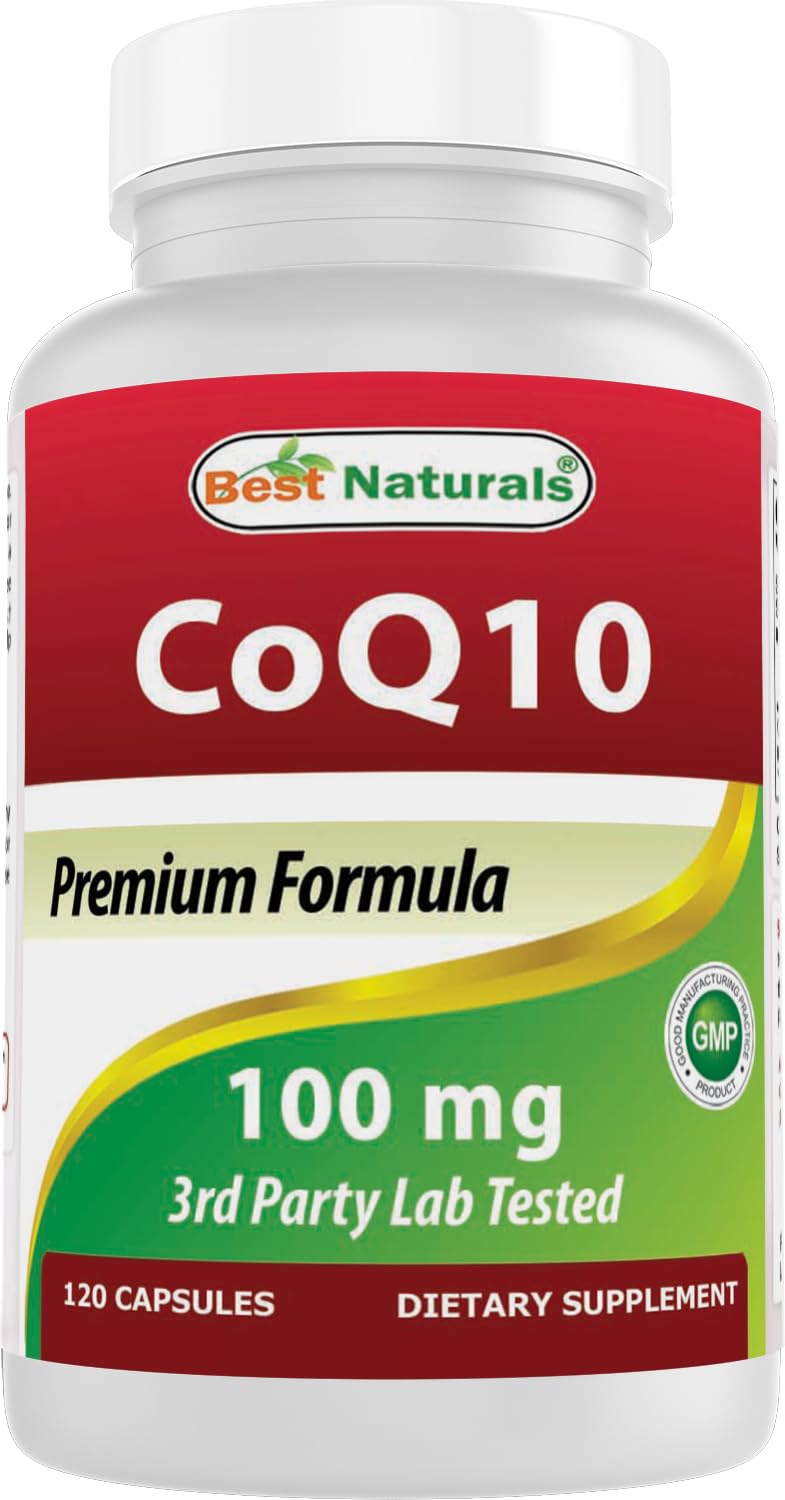 Best Naturals CoQ10 100 mg 120 Capsules front view