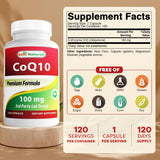 Best Naturals CoQ10 100 mg 120 Capsules side view