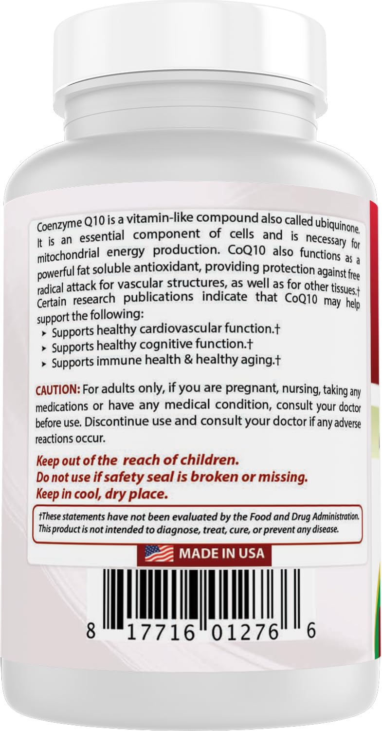 Best Naturals CoQ10 100 mg capsules close-up