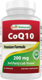 Best Naturals CoQ10 200mg capsules front view