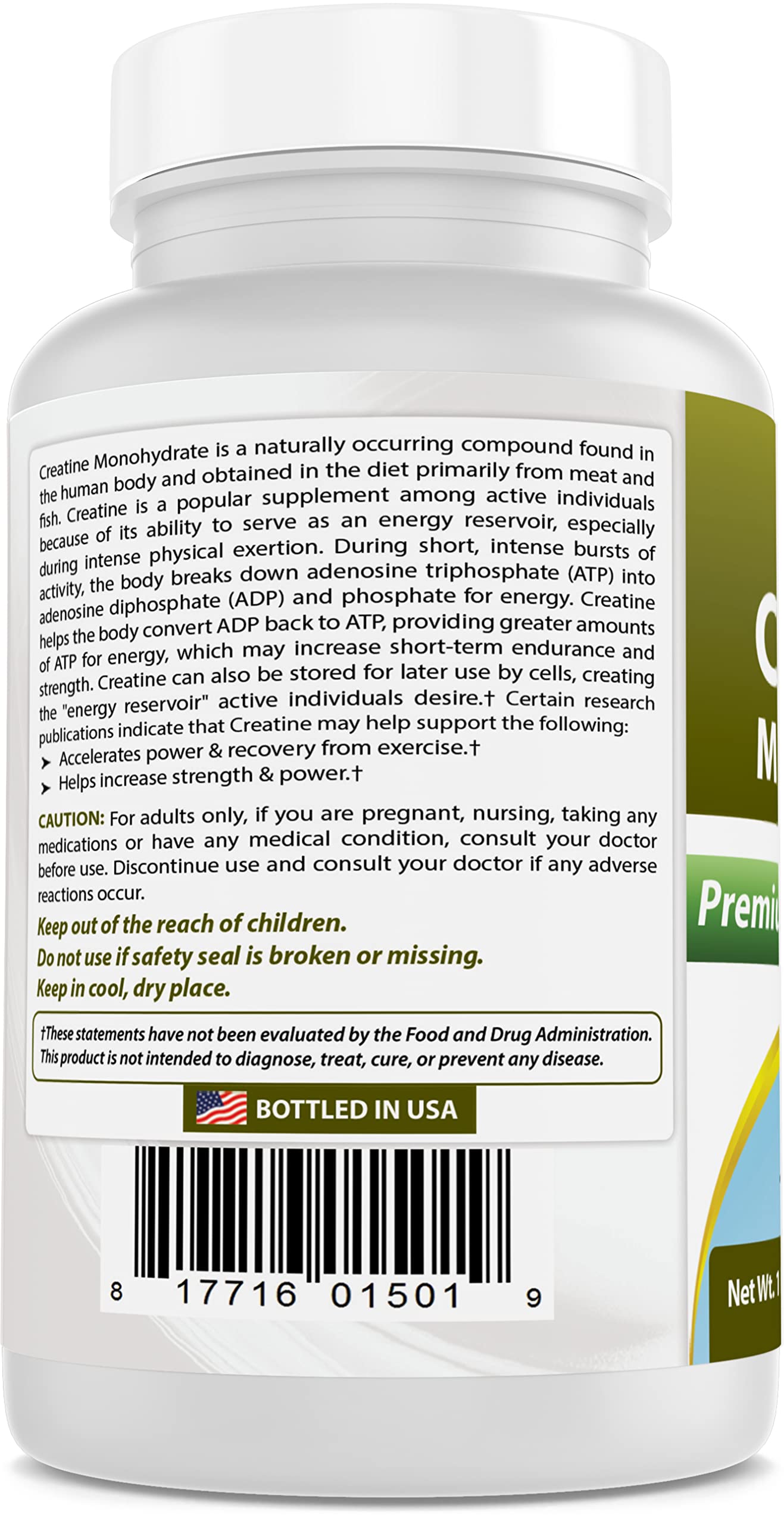 Best Naturals Creatine Monohydrate 454g in a fitness setting