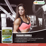 Best Naturals Creatine Monohydrate 454g with measuring scoop