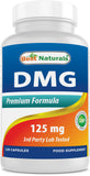 Best Naturals DMG Capsules 125mg front view of bottle