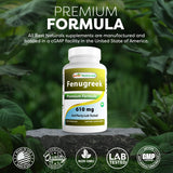 Best Naturals Fenugreek Seed Powder Capsules 610mg opened bottle