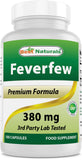 Best Naturals Feverfew Capsules 380mg bottle front view