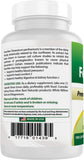 Best Naturals Feverfew Capsules with a glass of water