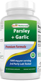 Best Naturals Garlic Extract 1000 mg 250 vegetarian capsules front view