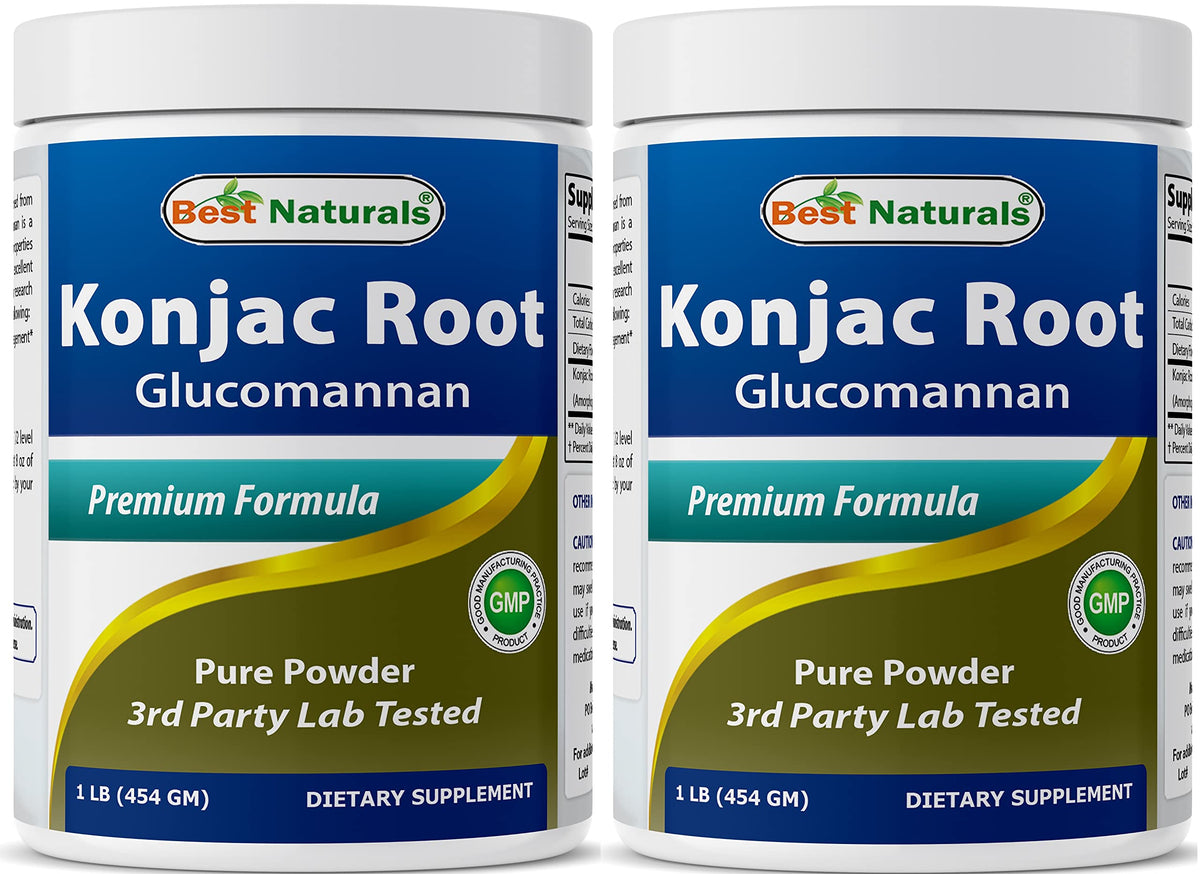 Best Naturals Glucomannan Powder 2000mg front view