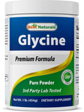 Best Naturals Glycine Powder 508g jar front view