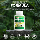 Best Naturals Goldenseal Root Capsules 570mg nutrition facts