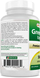 Best Naturals Green Tea Capsules on a wooden table