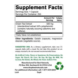 Best Naturals Green Tea Capsules side view showing capsule details