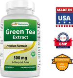 Best Naturals Green Tea Capsules with measuring spoon for dosage