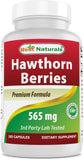 Best Naturals Hawthorn Berry Capsules 560mg bottle front view
