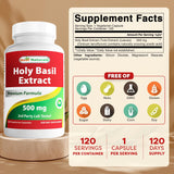 Best Naturals Holy Basil Extract bottle side view