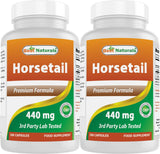 Best Naturals Horsetail Capsules 440mg front view of bottle