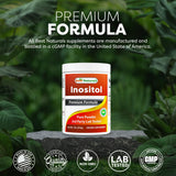 Best Naturals Inositol Powder 850 mg displayed on a kitchen counter