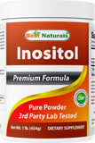 Best Naturals Inositol Powder 850 mg front view