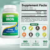 Best Naturals Iron Supplement bottle side view