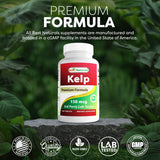 Best Naturals Kelp Multivitamins bottle back view