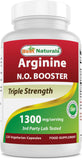 Best Naturals L-Arginine 1300mg vegetarian capsules bottle front view