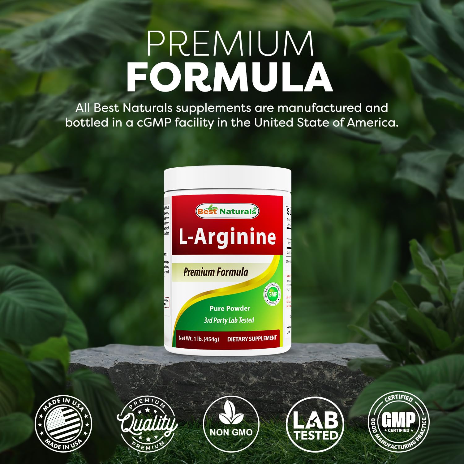 Best Naturals L-Arginine Powder 454g ingredients list