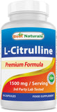 Best Naturals L-Citrulline Capsules 1500 mg front view