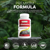 Best Naturals L-Glutamine ingredients list close-up