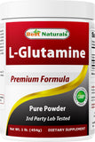 Best Naturals L-Glutamine Powder 454g front view