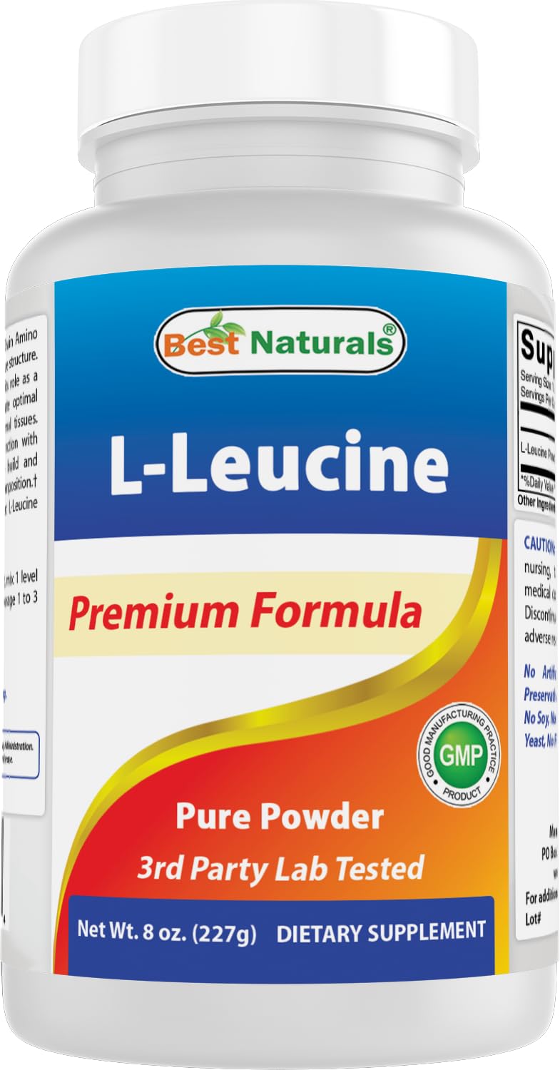 Best Naturals L-Leucine Pure Powder 280g front view