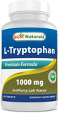 Best Naturals L-Tryptophan 1000 mg 60 Tablets front view