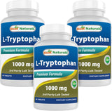 Best Naturals L-Tryptophan 1000 mg tablet front view