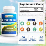 Best Naturals L-Tryptophan 1000 mg tablet side view
