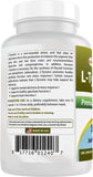 Best Naturals L-Tyrosine 500mg capsules with a glass of water