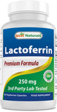 Best Naturals Lactoferrin Supplement 250mg front view