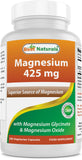 Best Naturals Magnesium 425 mg Vegetarian Capsules bottle front view