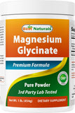 Best Naturals Magnesium Glycinate 750mg supplement bottle front view