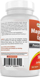 Best Naturals Magnesium Oxide 500mg 360 tablets with label details