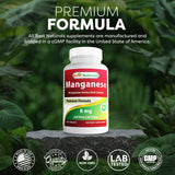 Best Naturals Manganese Supplement 250 tablets bottle