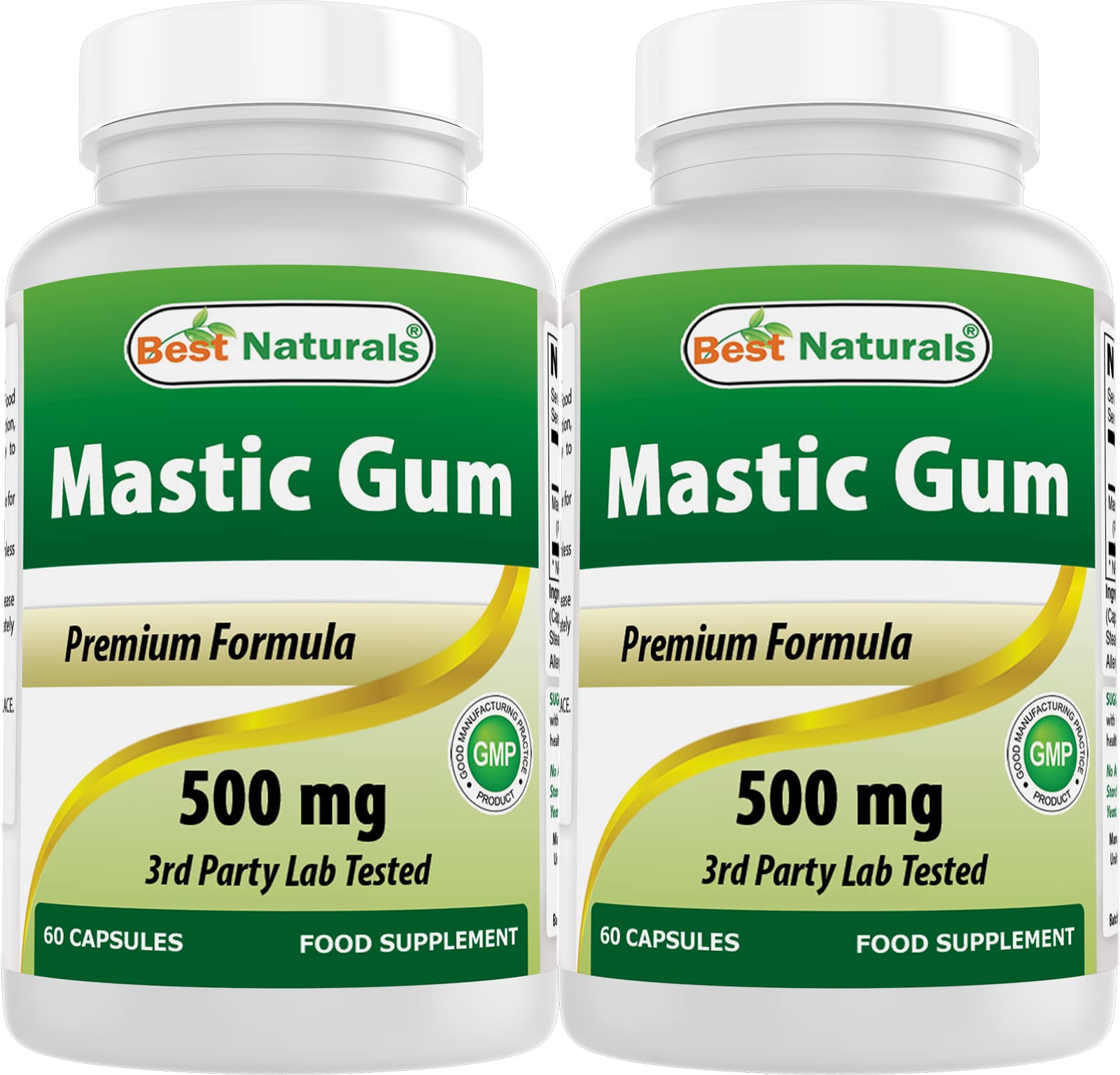 Best Naturals Mastic Gum Capsules 500mg front view