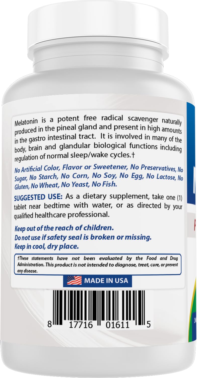 Best Naturals Melatonin 365 tablets with measuring spoon