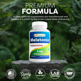 Best Naturals Melatonin 3mg tablets on a table