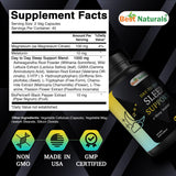 Best Naturals Melatonin Supplement side view with ingredients